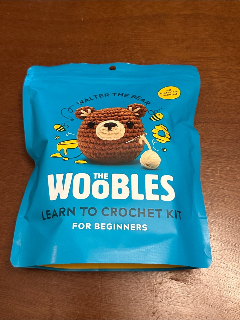 The Woobles Walter the Bear Learn to Crochet Kit for Beginners